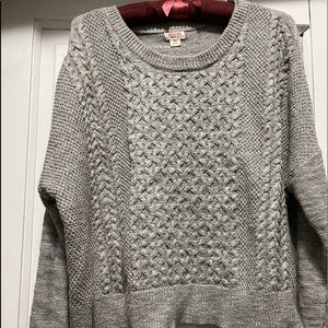 Gray cropped cotton sweater sz.xxl